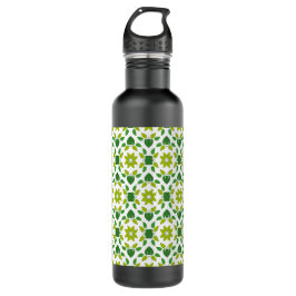 Botella De Agua Patrón De Hojas, Patrón De Hojas, Hojas Verdes