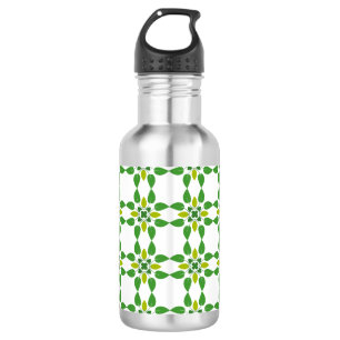 Botella De Agua Patrón de hojas, patrón de hojas, hojas verdes