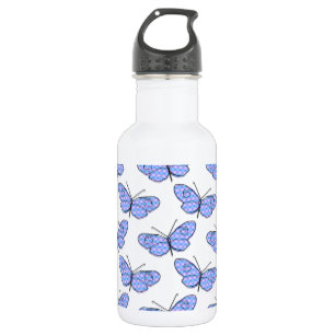 Botella De Agua Patrón de mariposa cósmica