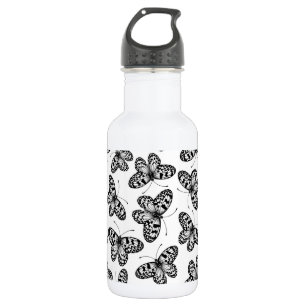 Botella De Agua Patrón de mariposa de cometa de papel