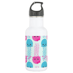 Botella De Agua Patrón de medusas, Medusas lindas, Animales marino