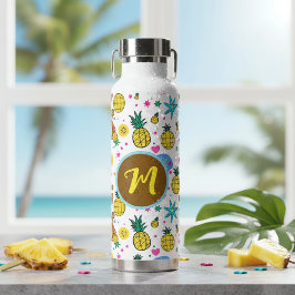 Botella De Agua Patrón de Monos Traviesos