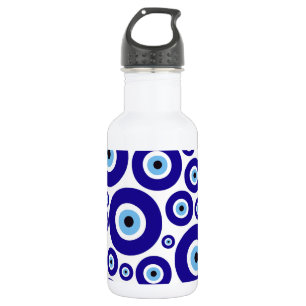 Botella De Agua Patrón de Ojo Malo, Ojo Griego, Ojo Turco, Nazar