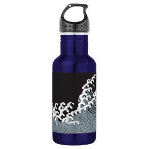 Botella De Agua Patrón de onda tradicional japonés