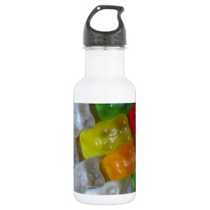 Botella De Agua Patrón de oso de goma