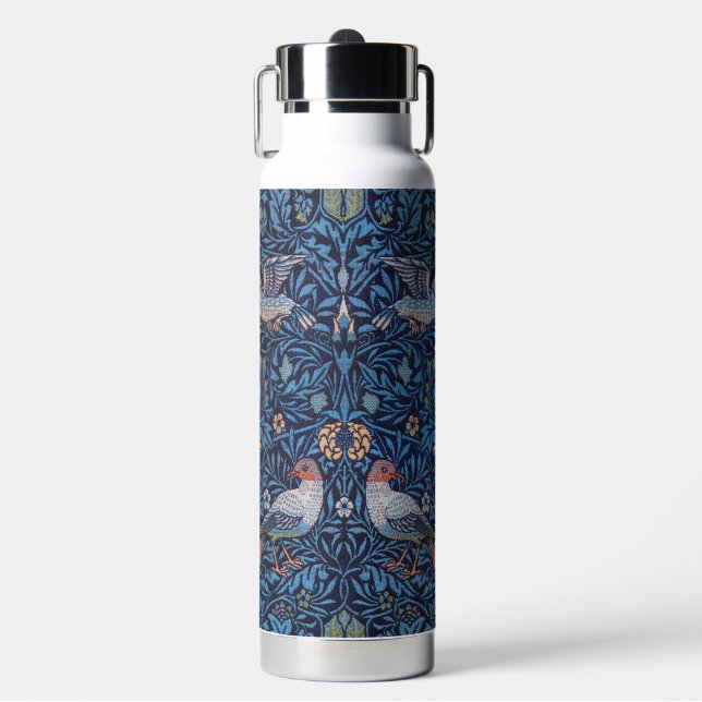 Botella De Agua Patrón de pájaros, William Morris (Frente)