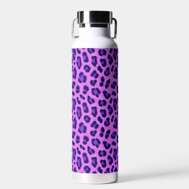 Botella De Agua Patrón de piel de impresión de animales de leopard (Delantero)