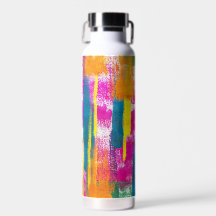 Patrón de pintura arco iris abstracto