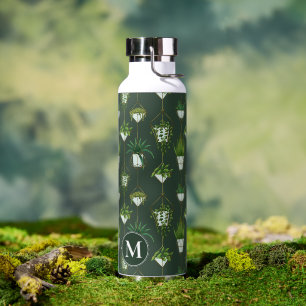 Botella De Agua Patrón de planta doméstica de colgar geométrica