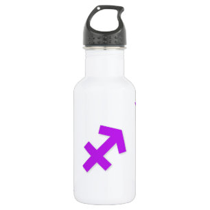 Botella De Agua Patrón de Sagitario Púrpura