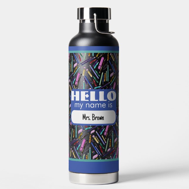Botella De Agua Patrón de suministros escolares (Izquierda)