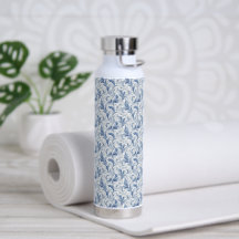 Patrón de toile de país francés azul