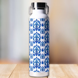 Botella De Agua Patrón de Toile Francés Azul
