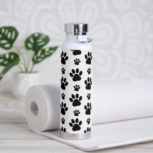 Botella De Agua Patrón de traza, trineos de perro, pinturas de tra (Yoga)