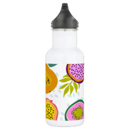 Botella De Agua Patrón de verano acuarela lindo fruta fresca moda