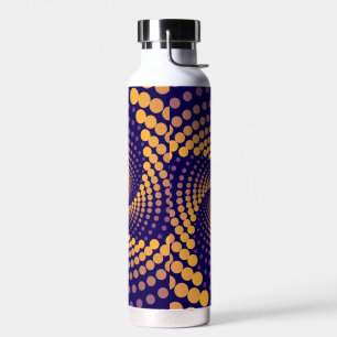 Botella De Agua Patrón de vórtice espiral