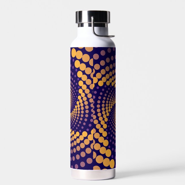 Botella De Agua Patrón de vórtice espiral (Izquierdo)