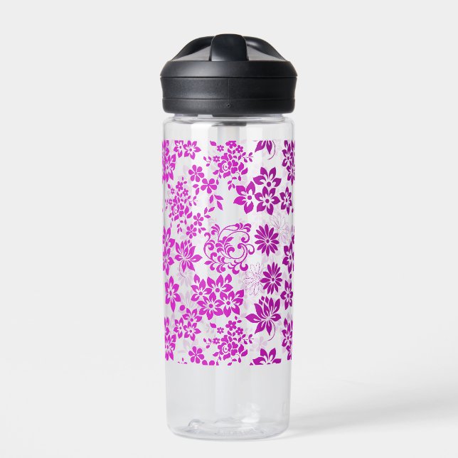 Botella De Agua Patrón floral D02.pink.b (Delante)