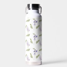 Patrón floral de acuarela de flores silvestres de