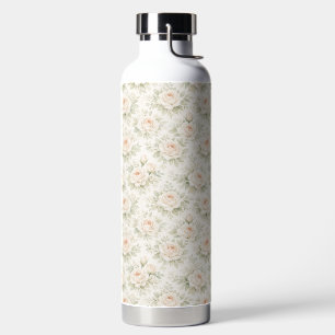 Botella De Agua Patrón floral nupcial