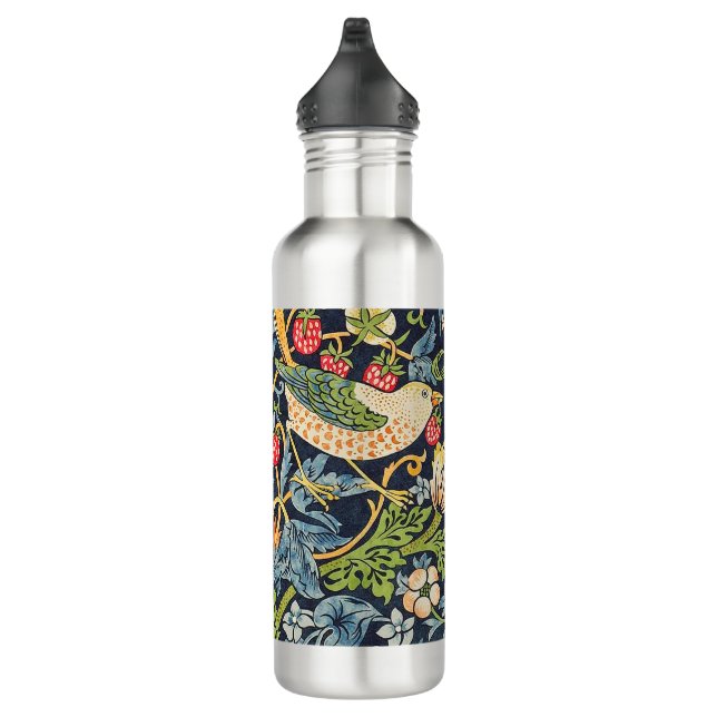 Botella De Agua Patrón floral William Morris Strawberry Thef (Derecha)