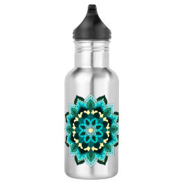 Botella De Agua Patrón Mandala 02 en agua