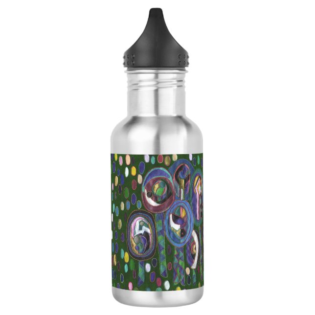 Botella De Agua Patrón ovalado (Izquierda)