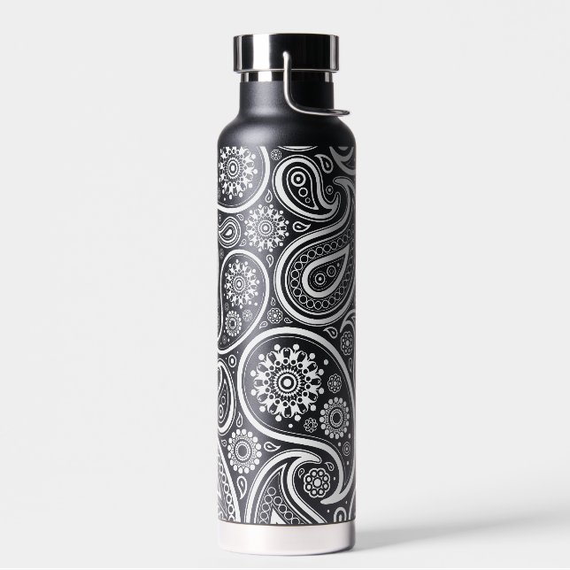 Botella De Agua Patrón paisajista blanco (Izquierdo)