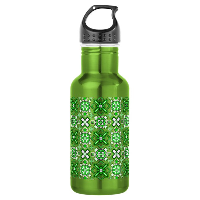 Botella De Agua Patrón Rico Verde de Patrick (Anverso)