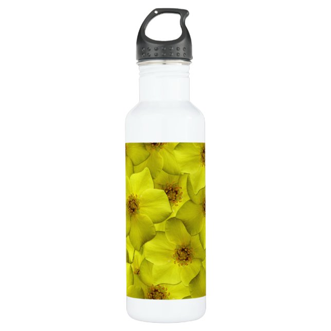 Botella De Agua Patrón sin soldadura de Shrubby Cinquefoil (Anverso)