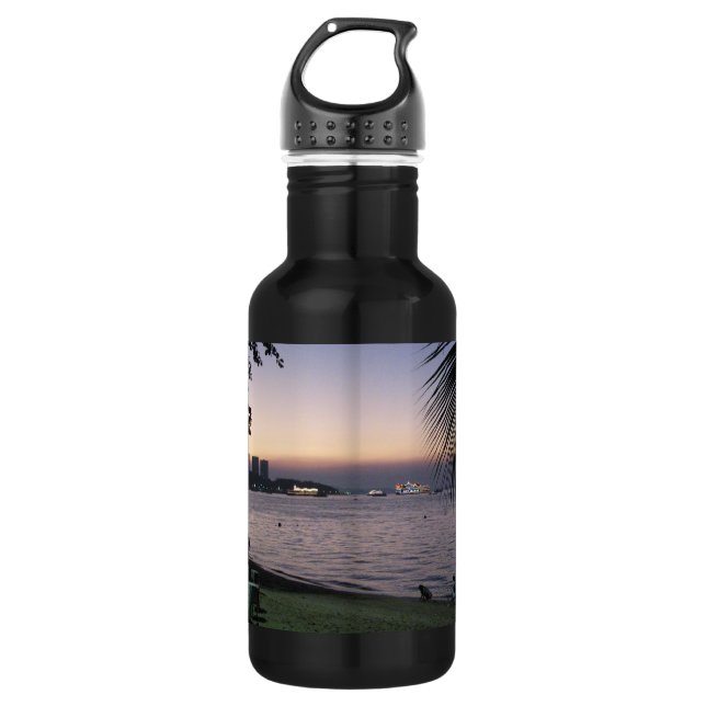 Botella De Agua Pattaya Beach Sunset... Chonburi (Tailandia) (Anverso)