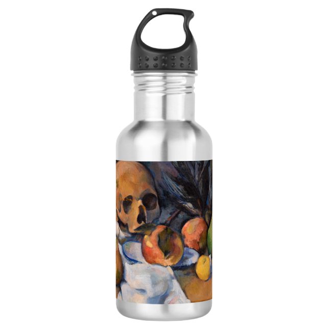 Botella De Agua Paul Cezanne - Todavía la vida con Skull (Anverso)