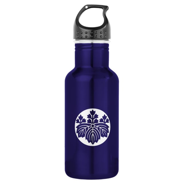 Botella De Agua Paulownia de hoja puntiaguda con 53 flores en past (Anverso)