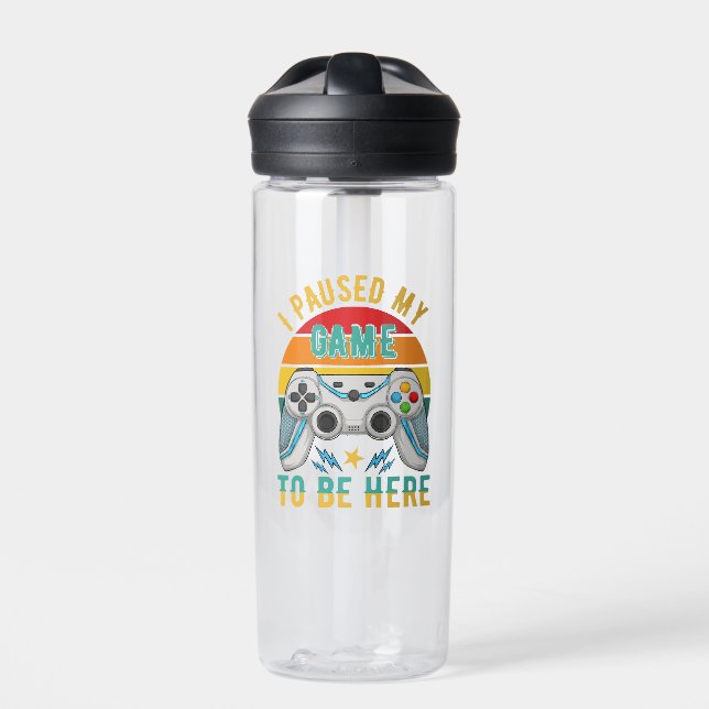 Botella De Agua pausé mi juego (Delante)