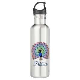 Botella De Agua Pavo Real personalizado