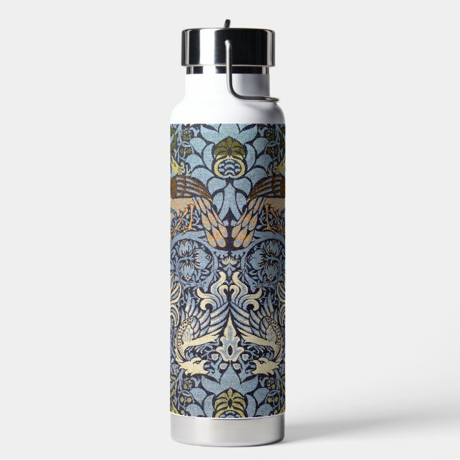 Botella De Agua Pavo real y dragón, William Morris (Izquierda)