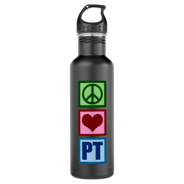 Botella De Agua Paz Amor PT (Anverso)