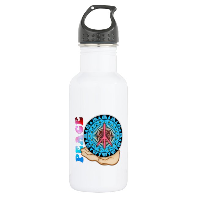 Botella De Agua Paz ~ Sol (Anverso)