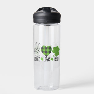 Botella De Agua Peace Love Irish-60682