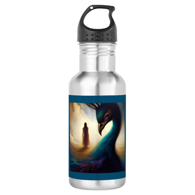 Botella De Agua Peacock de animales espirituosos 2 (Anverso)
