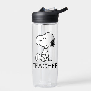 Botella De Agua PEANUTS   Maestra Snoopy