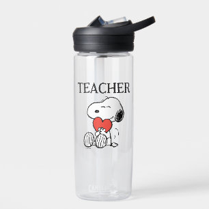 Botella De Agua Peanuts   Snoopy Heart Hug Teacher