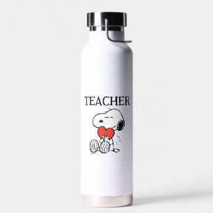 Botella De Agua Peanuts   Snoopy Heart Hug Teacher