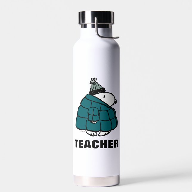 Botella De Agua Peanuts | Warm & Cozy Teacher (Izquierdo)