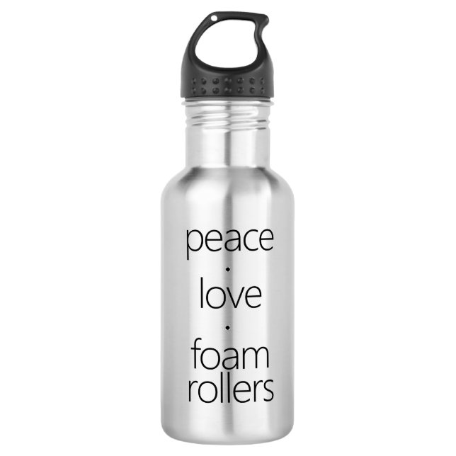 Botella De Agua Peave Love Foam Rollers (Anverso)