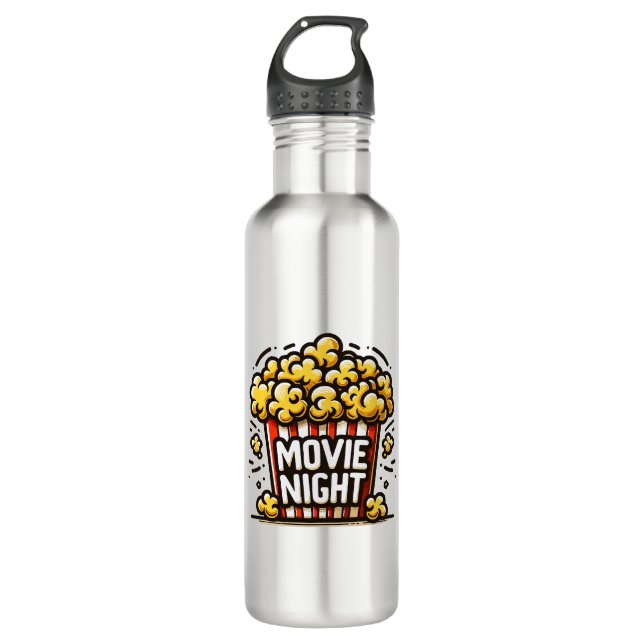 Botella De Agua Película nocturna Delight Playplaycorn (Anverso)