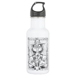 Botella De Agua Pen and Ink Scary Guy