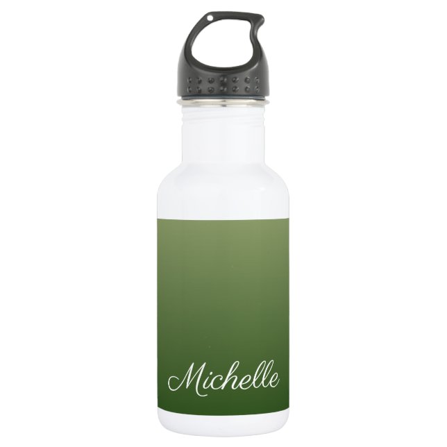 Botella De Agua Pena verde personalizada (Anverso)