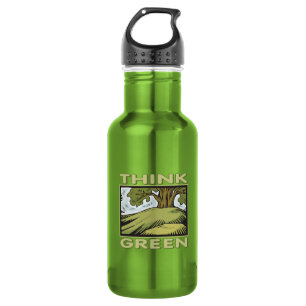 Botella De Agua Pensar en verde