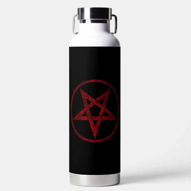Botella De Agua Pentagram del diablo Rojo (Delantero)
